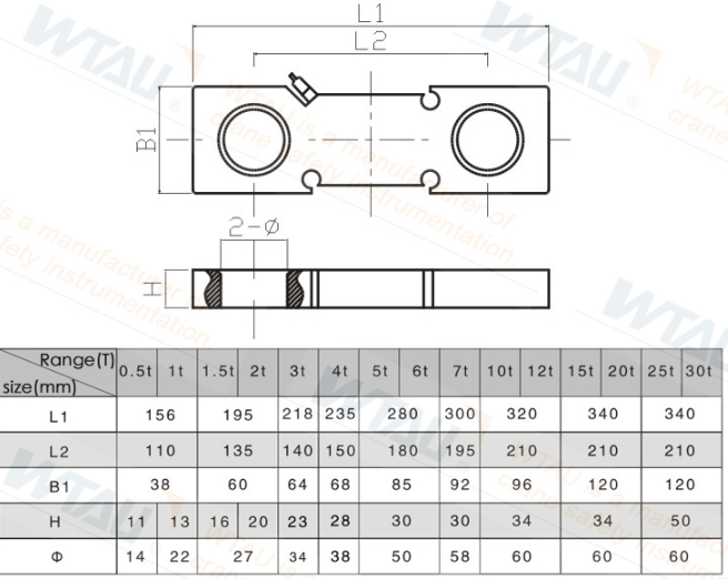 Capteur de tension de type plaque-anneau WS-BH