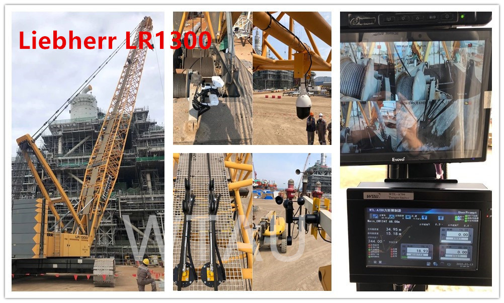 Liebherr LR1300 Crawler Crane Installed with WTL A700 Load Moment Indicator and CCTV System