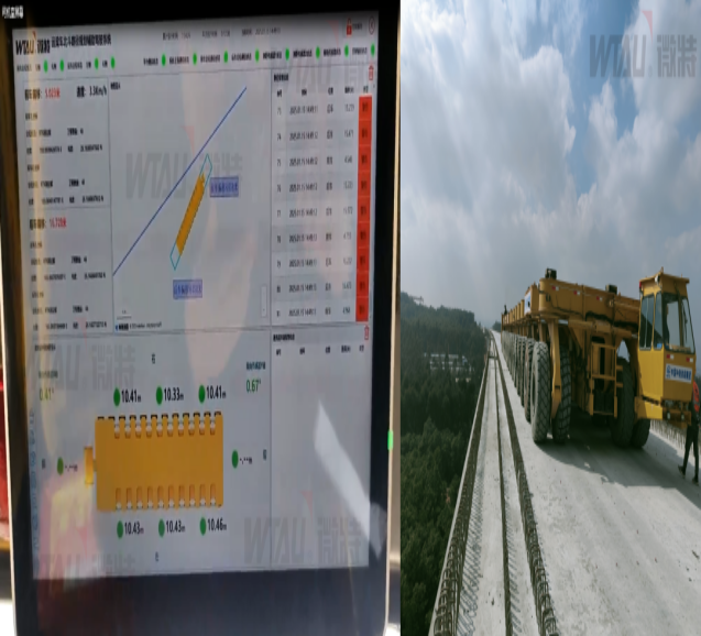 Millimeter-level navigation! Weite Beidou path planning assisted driving system was successfully applied to the 900T beam transport vehicle of the Chongqing-Kunming high-speed railway project