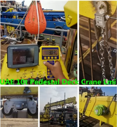 Offshore Crane safe load moment indicator WT-W650V3 lmi system for UAE customer 10t pedestal deck crane